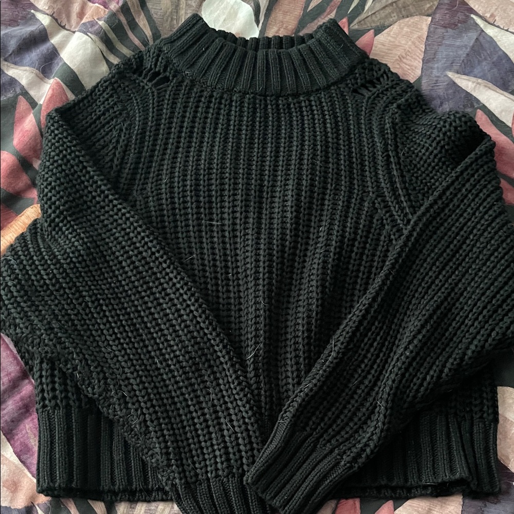 Women's Black Knit Sweater